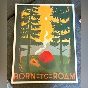 Born To Roam wooden sign 🔥